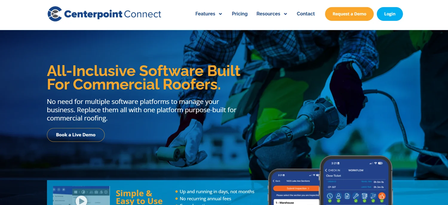Centerpoint Connect website design