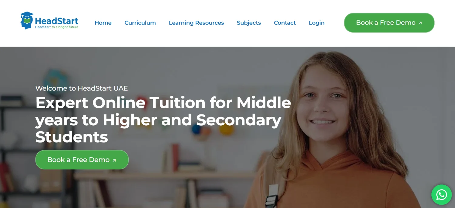 Headstart UAE website design